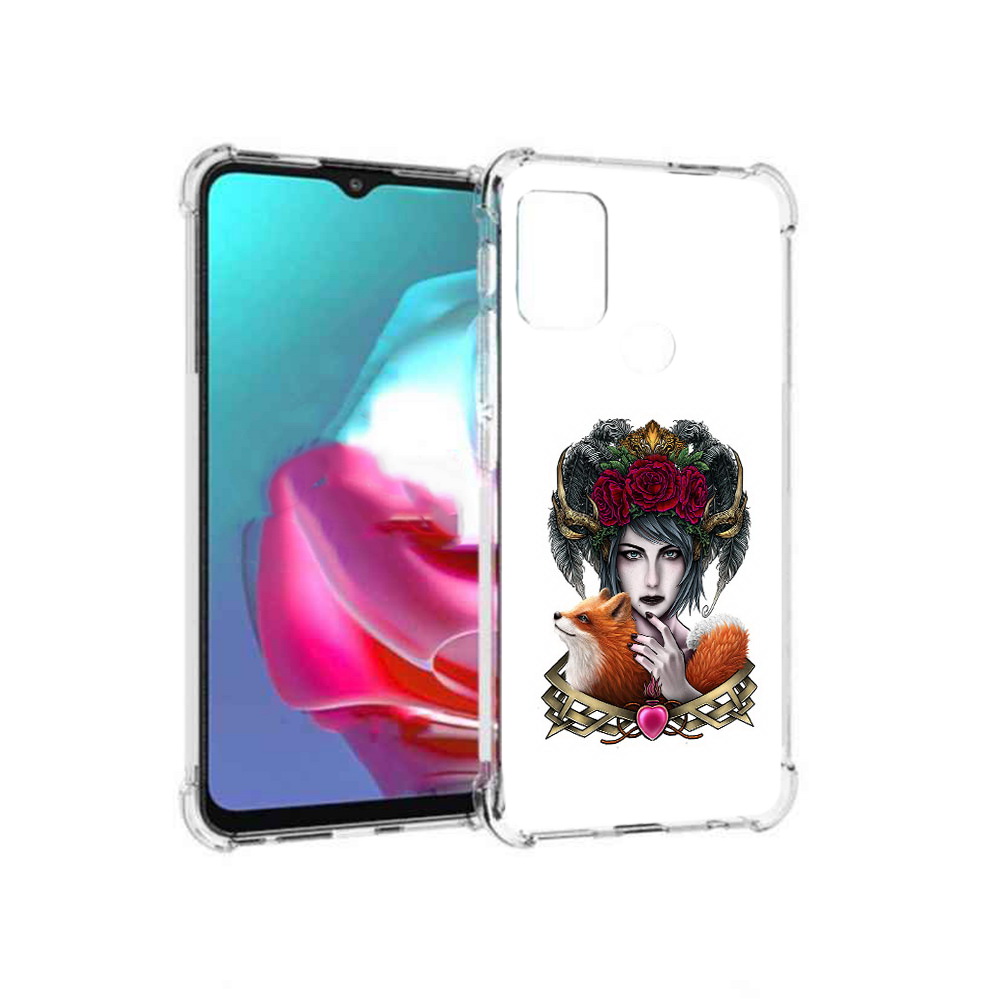 

Чехол MyPads Tocco для Motorola Moto G девушка с лисой (PT227061.346.314), Прозрачный, Tocco
