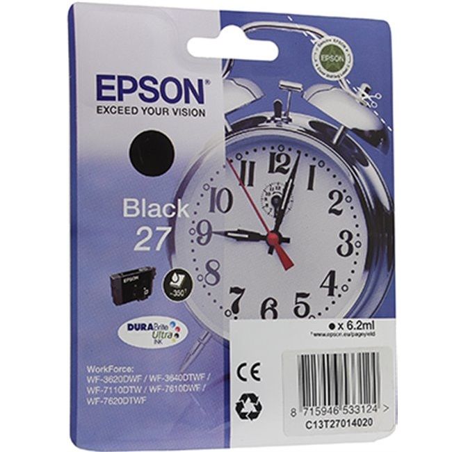 

Картридж для струйного принтера Epson C13T27014020, черный, оригинал, C13T27014020