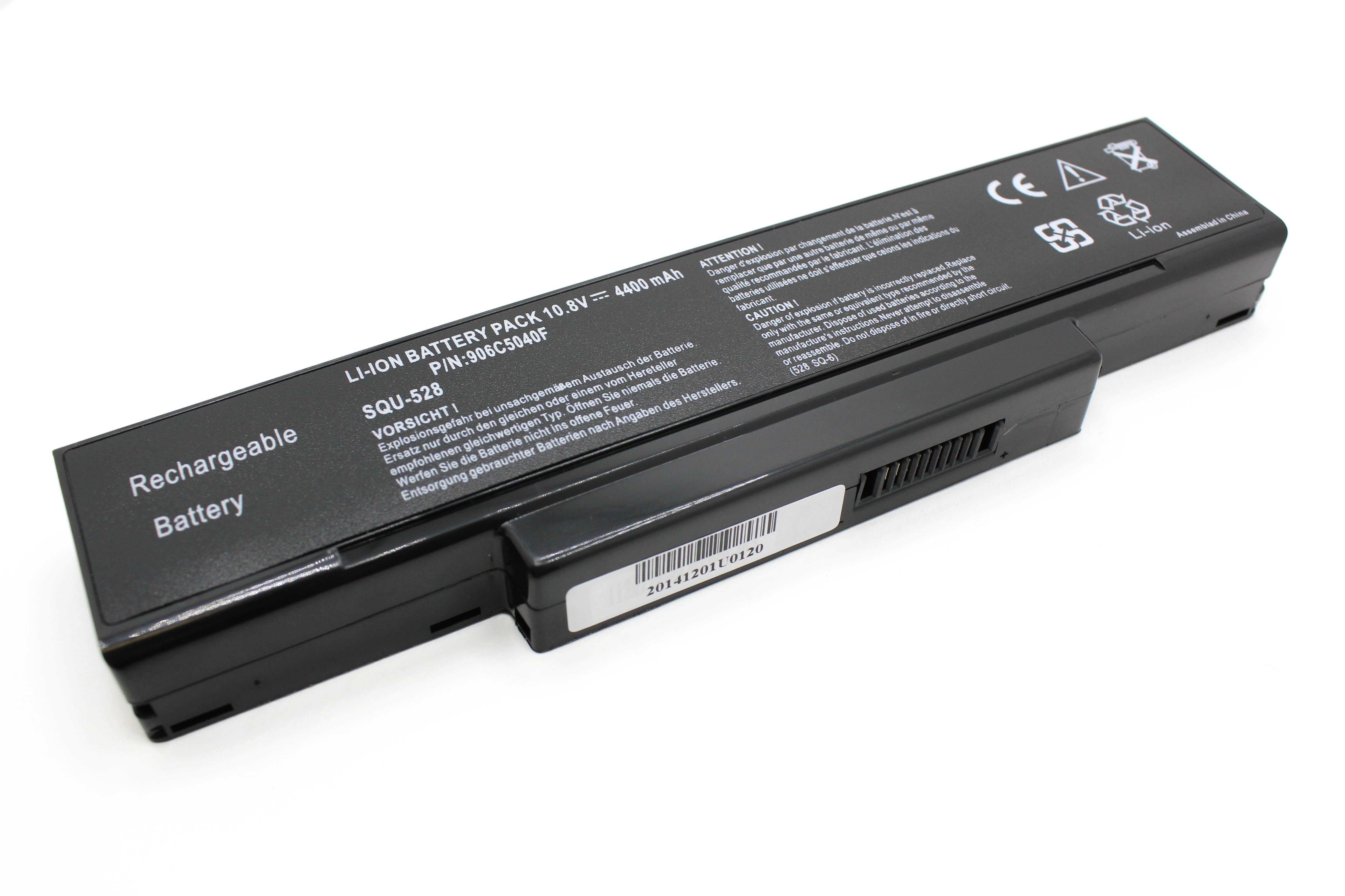 

Аккумулятор для ноутбука MSI GX600 GX610 GX620 (10.8V 4400mAh) SQU-524, SQU-528, BTY-M66