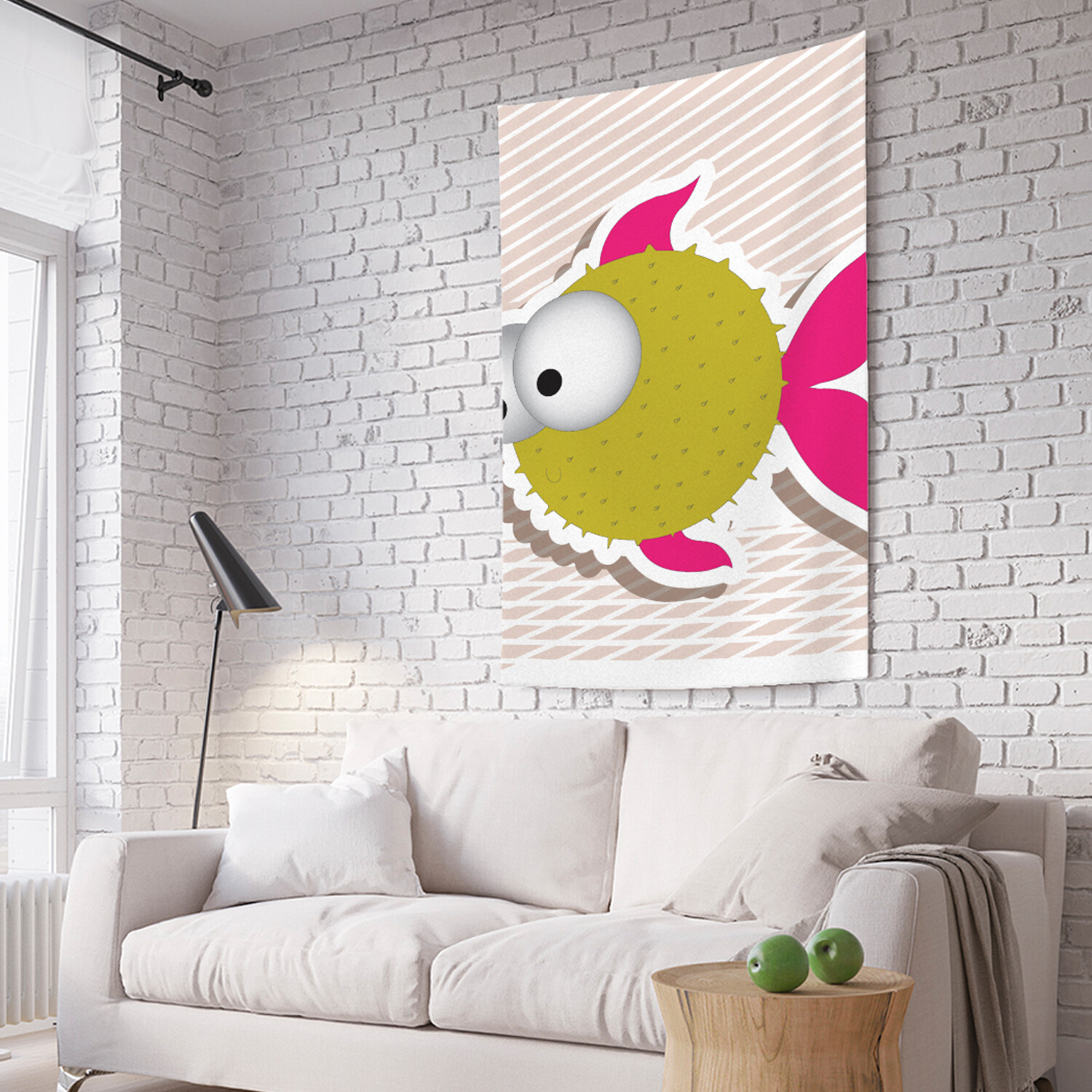 

Вертикальное фотопанно на стену JoyArty Рыба-шар 150x200 см, Рыба-шар