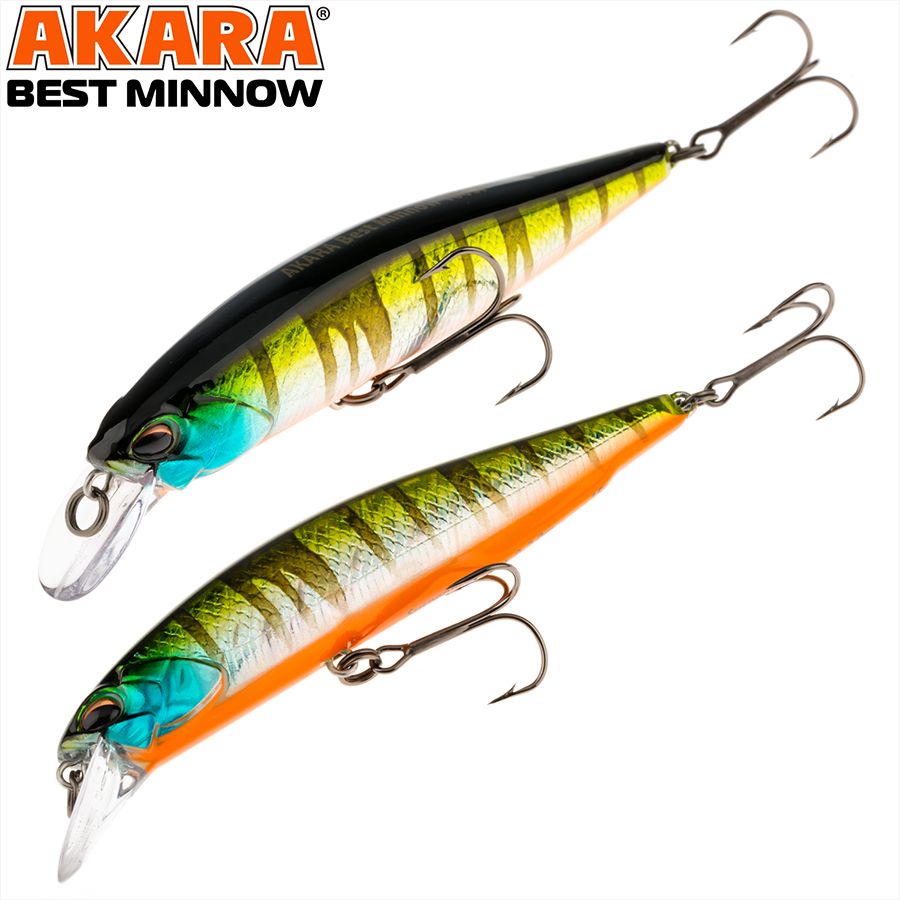 

Воблер Akara Best Minnow 110SP 17 гр 3/5 oz 4,3 in A206, Разноцветный, Best Minnow