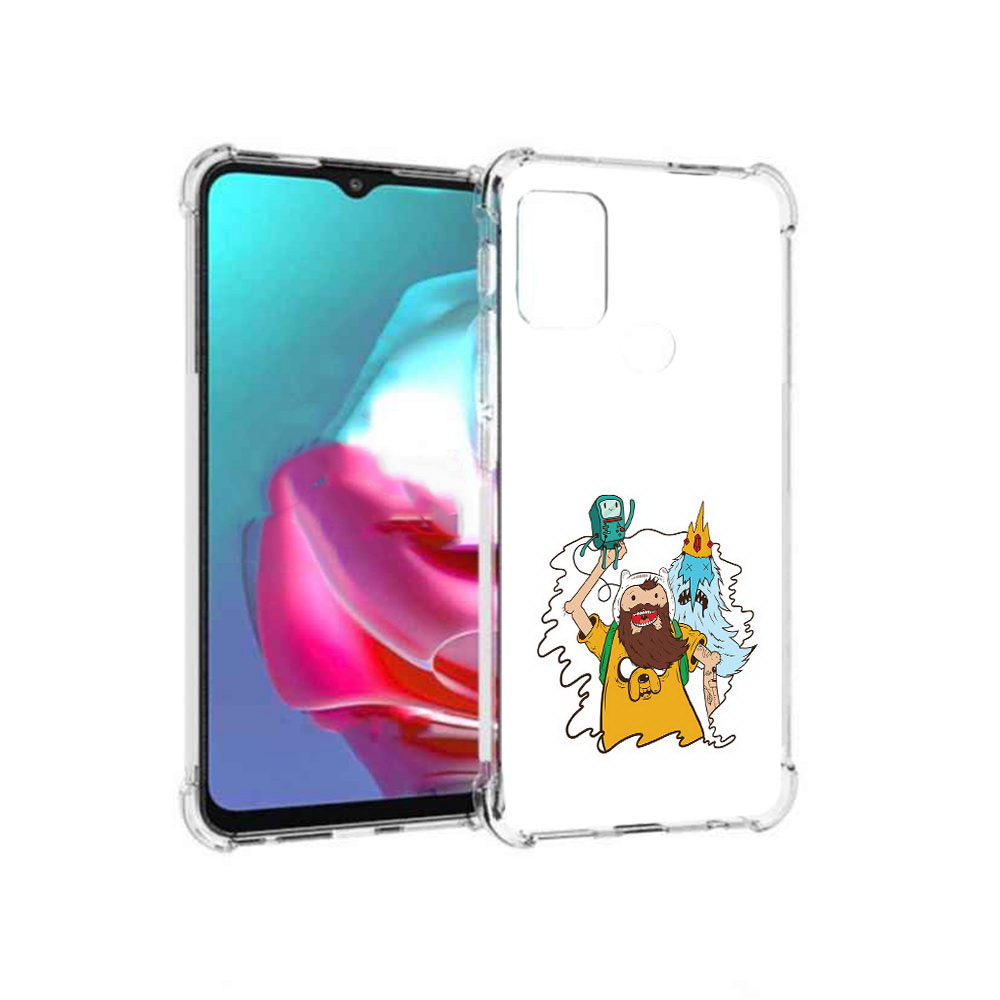 

Чехол MyPads Tocco для Motorola Moto G время приключений старый Финн (PT227061.346.279), Прозрачный, Tocco
