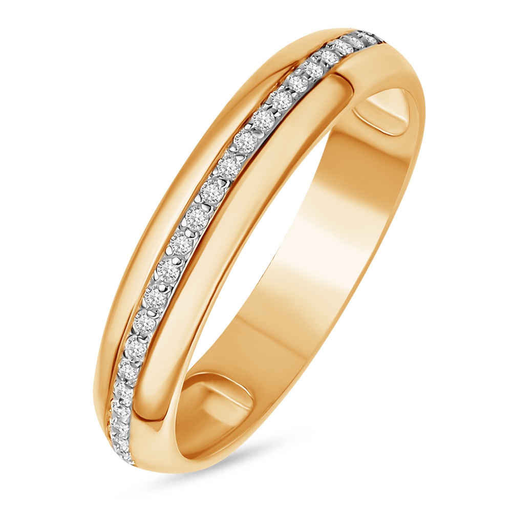 

Кольцо из золота р. , 585Gold 301012041, фианит, 301012041