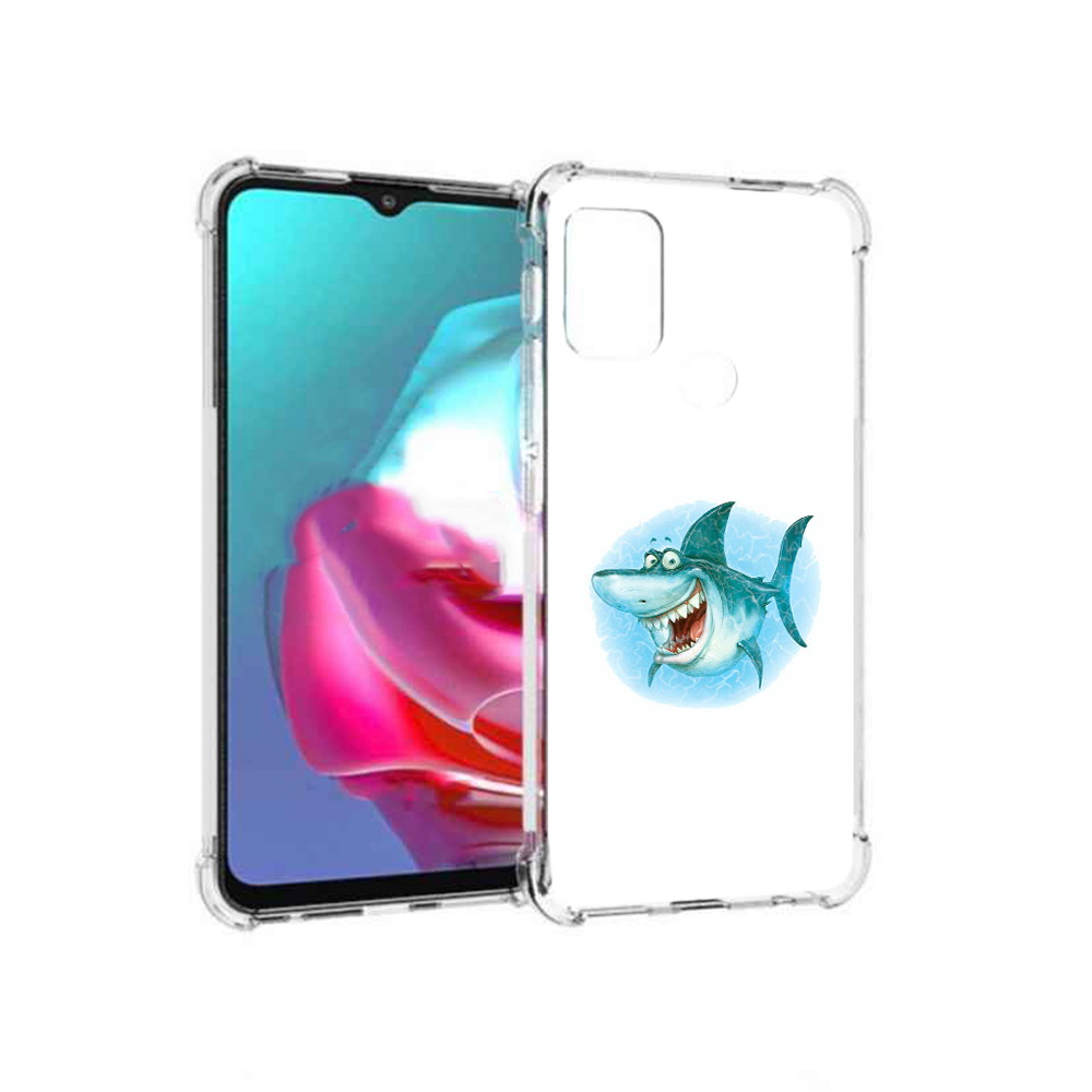 

Чехол MyPads Tocco для Motorola Moto G веселая акула (PT227061.346.261), Прозрачный, Tocco