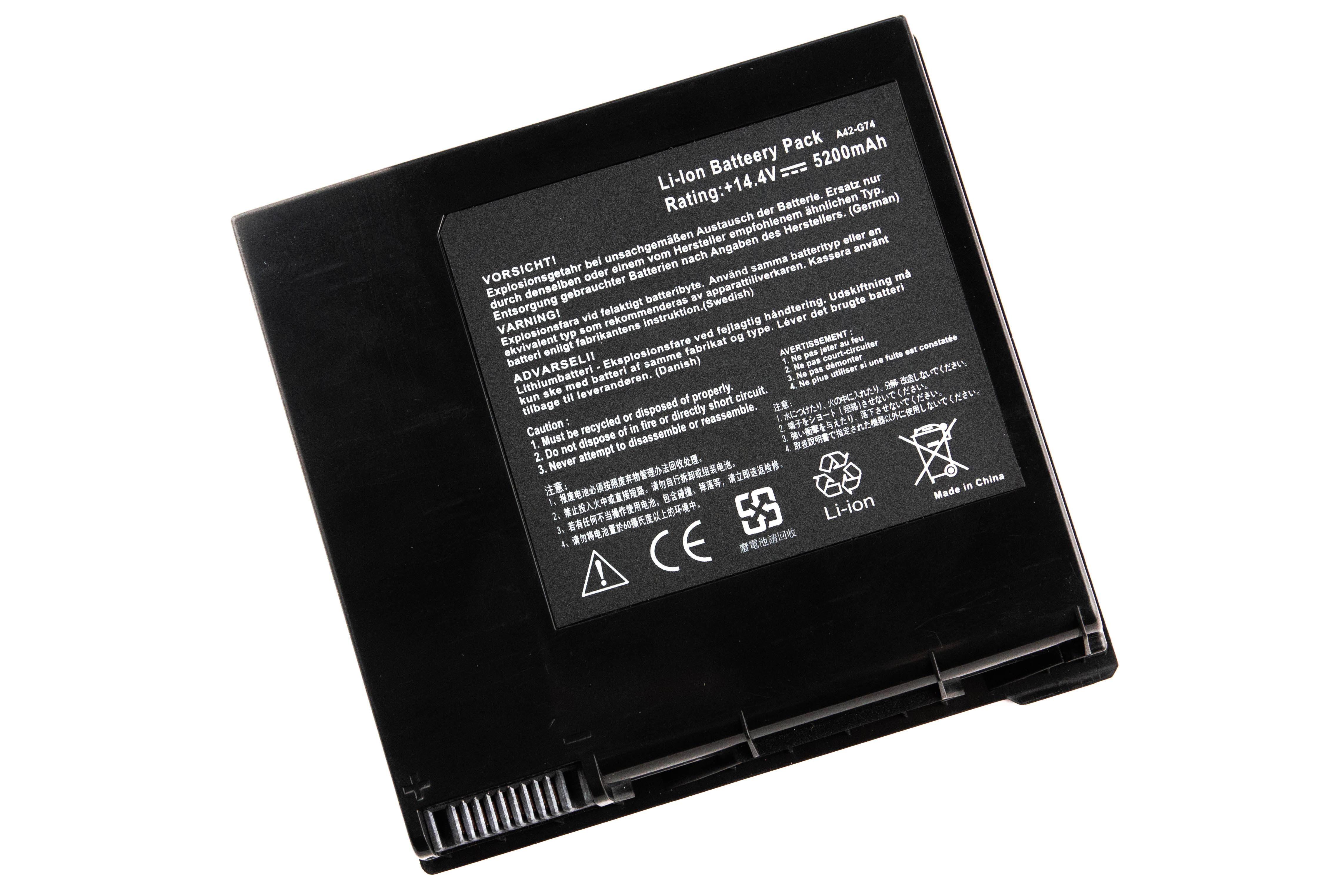 

Аккумулятор для ноутбука Asus G74 (14.4V 4400mAh) A42-G74 LC42SD128