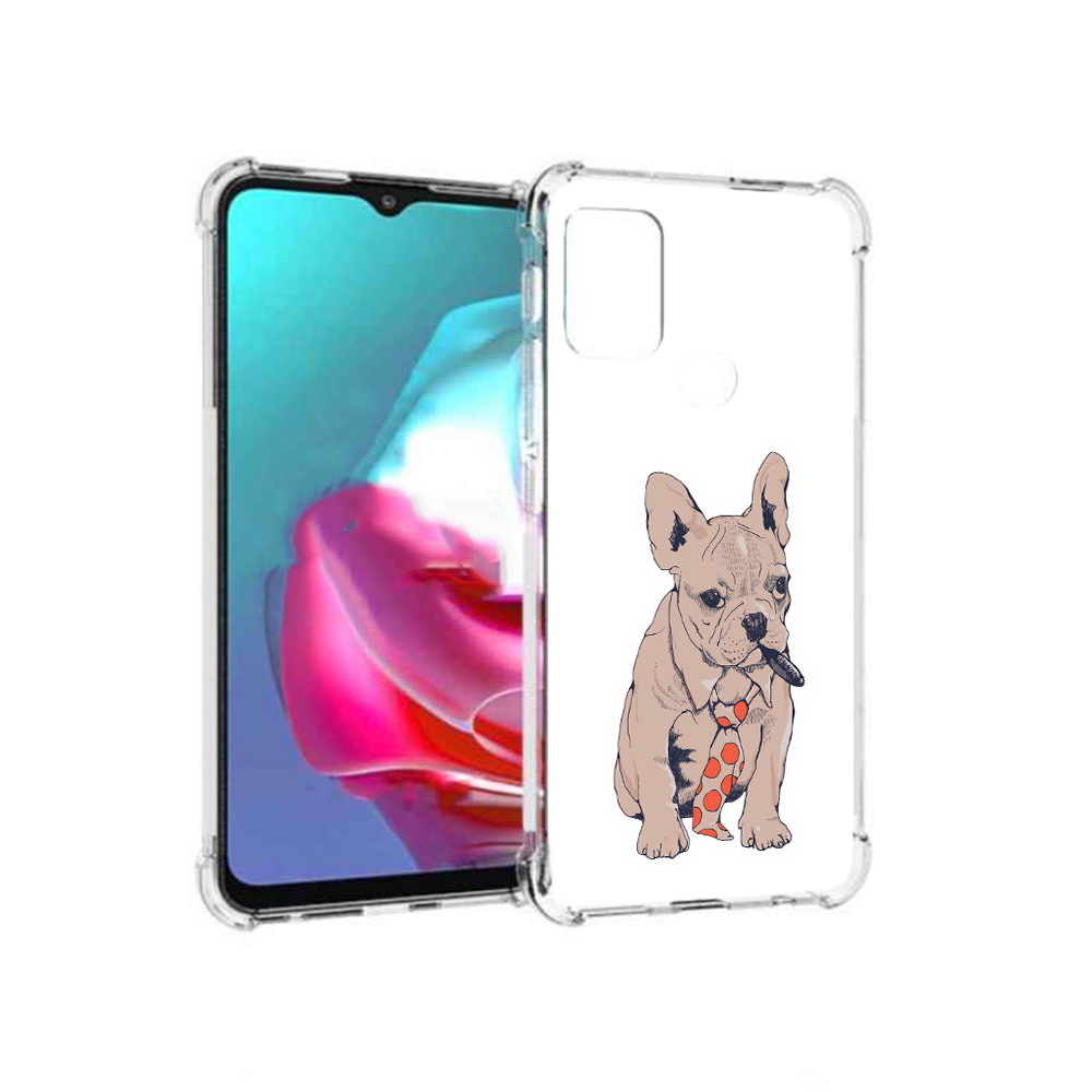 

Чехол MyPads Tocco для Motorola Moto G бульдог с сигарой (PT227061.346.250), Прозрачный, Tocco
