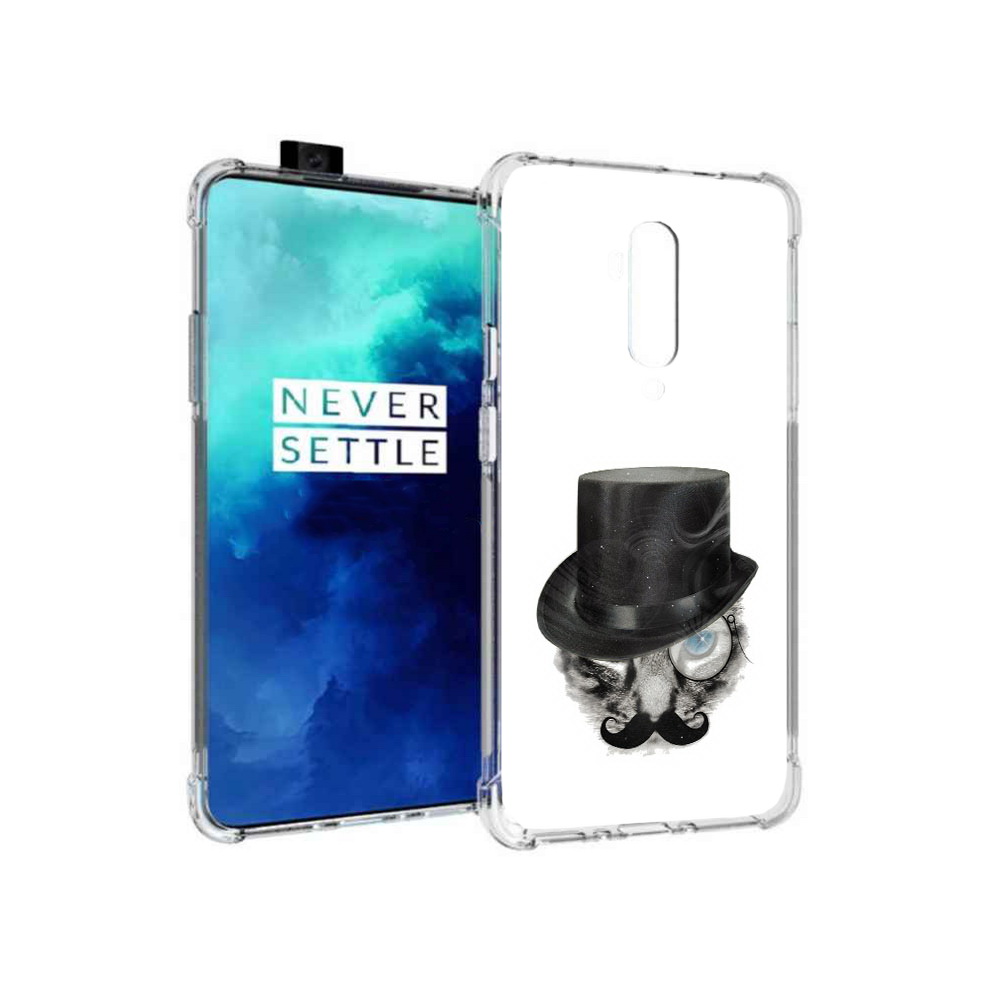 

Чехол MyPads Tocco для OnePlus 7T Pro интелегентный кот (PT139735.142.378), Прозрачный, Tocco