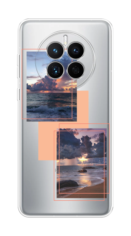 

Чехол на Huawei Mate 50 "Sky collage", Розовый;прозрачный;синий, 6109850-1