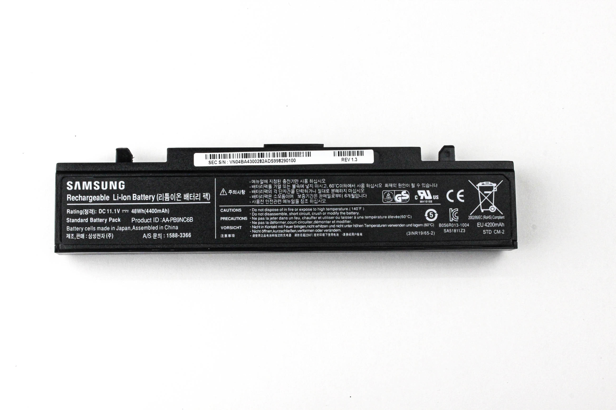 

Аккумулятор для ноутбука Samsung NP350 NP355 ORG (11.1V 4400mAh) AA-PB9NC5B