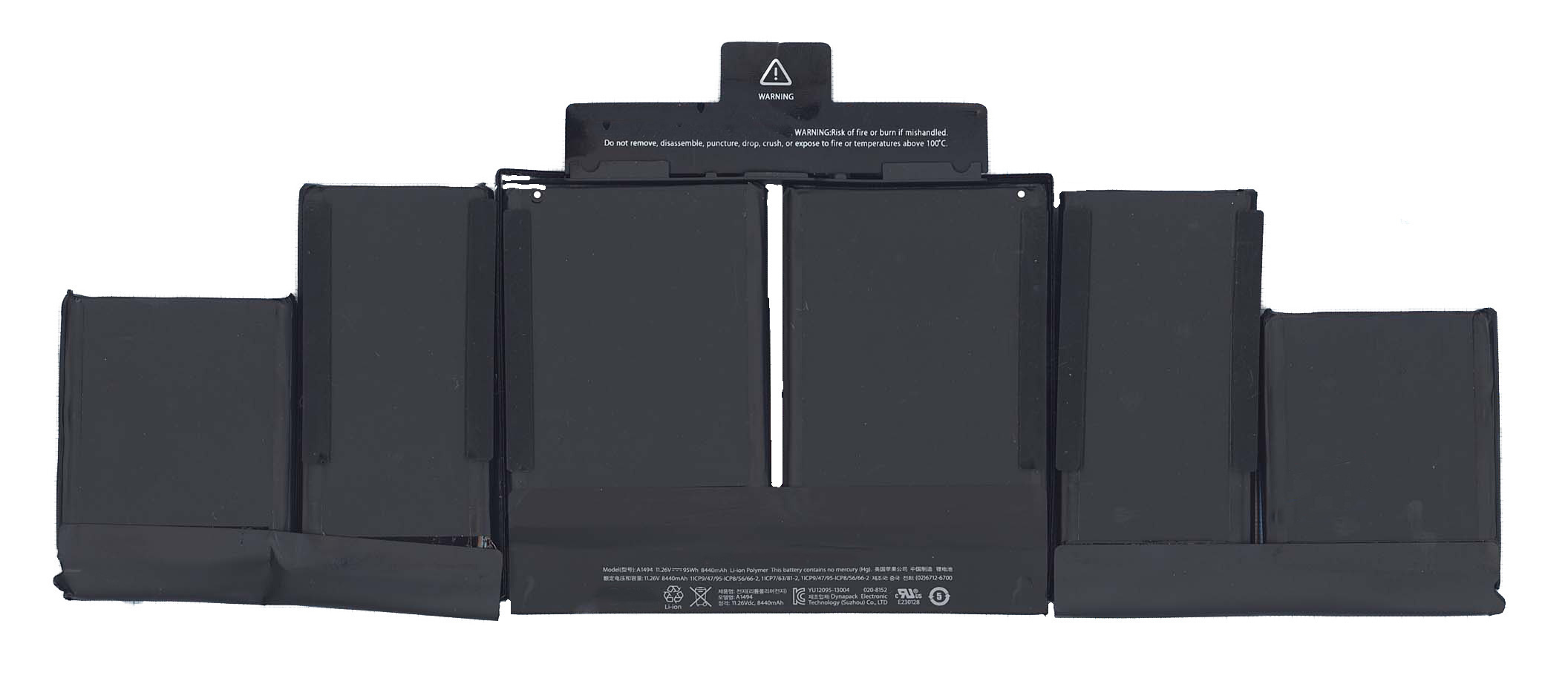 

Аккумулятор для ноутбука Apple A1398 A1494 (12.26V 90Wh) ORG Late 2013 Mid 2014