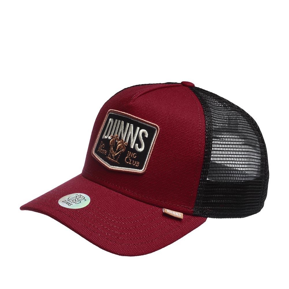 Бейсболка унисекс DJINNS HFT Cap Nothing Club бордовая, one size