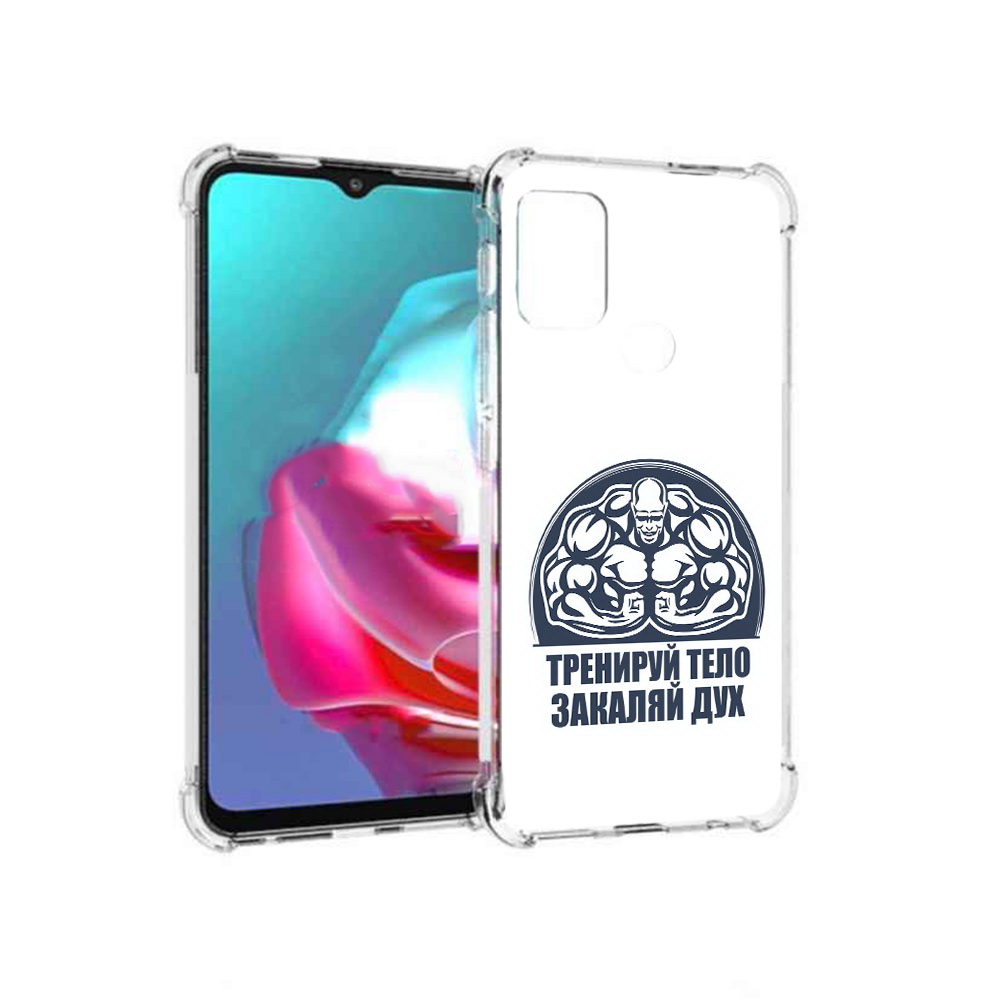 

Чехол MyPads Tocco для Motorola Moto G бодибилдинг закаляй дух (PT227061.346.234), Прозрачный, Tocco
