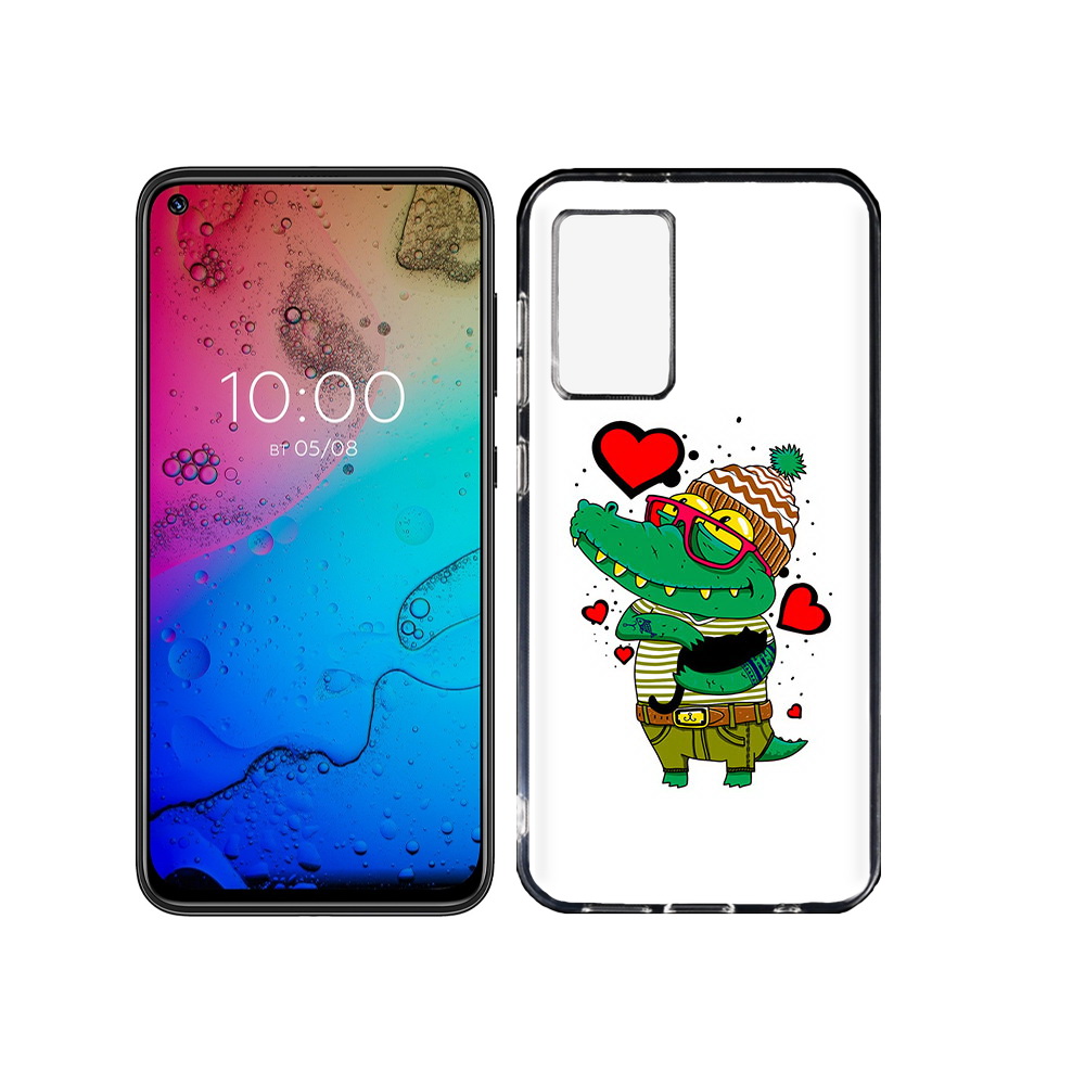 

Чехол MyPads Tocco для BQ Aurora Влюбленный крокодил, Прозрачный, Tocco