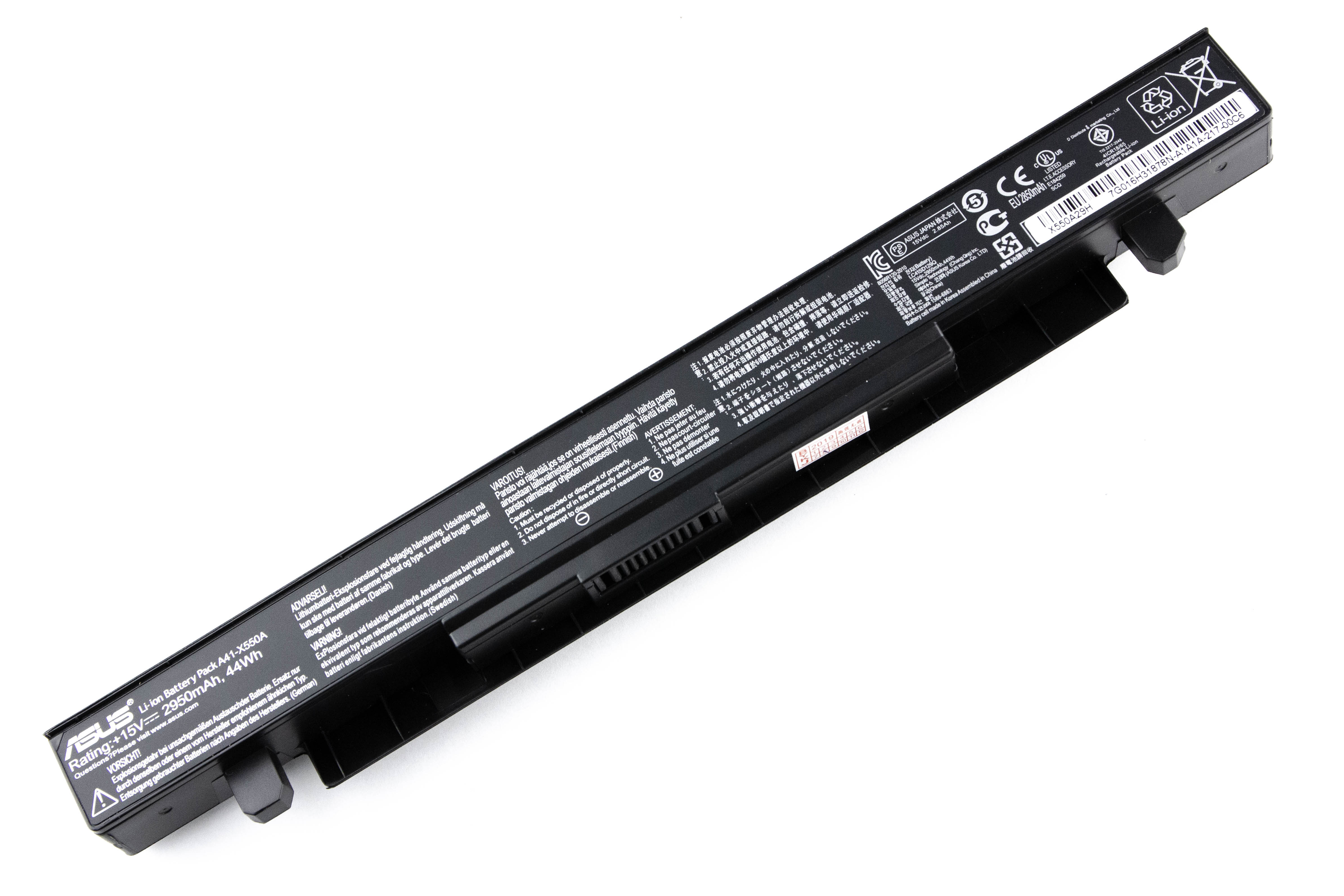 

Аккумулятор для ноутбука Asus X550A X450 K550 K450 ORG (15V 2200mAh) A41-X550A