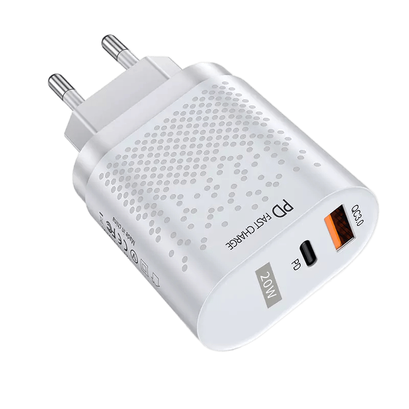 

Сетевое зарядное устройство Type-C + USB PD 20W White, BK-384