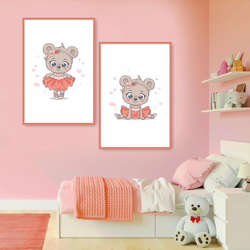 

Набор постеров ПолиЦентр на холсте из 2 шт Танцующий Медвежонок 30х40 см, Наборх2ТанцующийМедвежонокТип3-Тип4ВДетскуюВертикальный