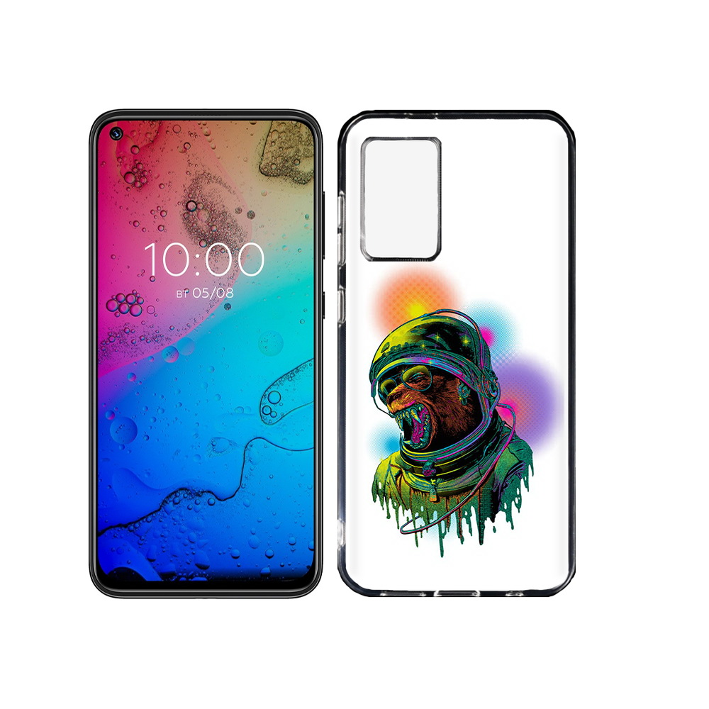 

Чехол MyPads Tocco для BQ Aurora медведь космонавт, Прозрачный, Tocco
