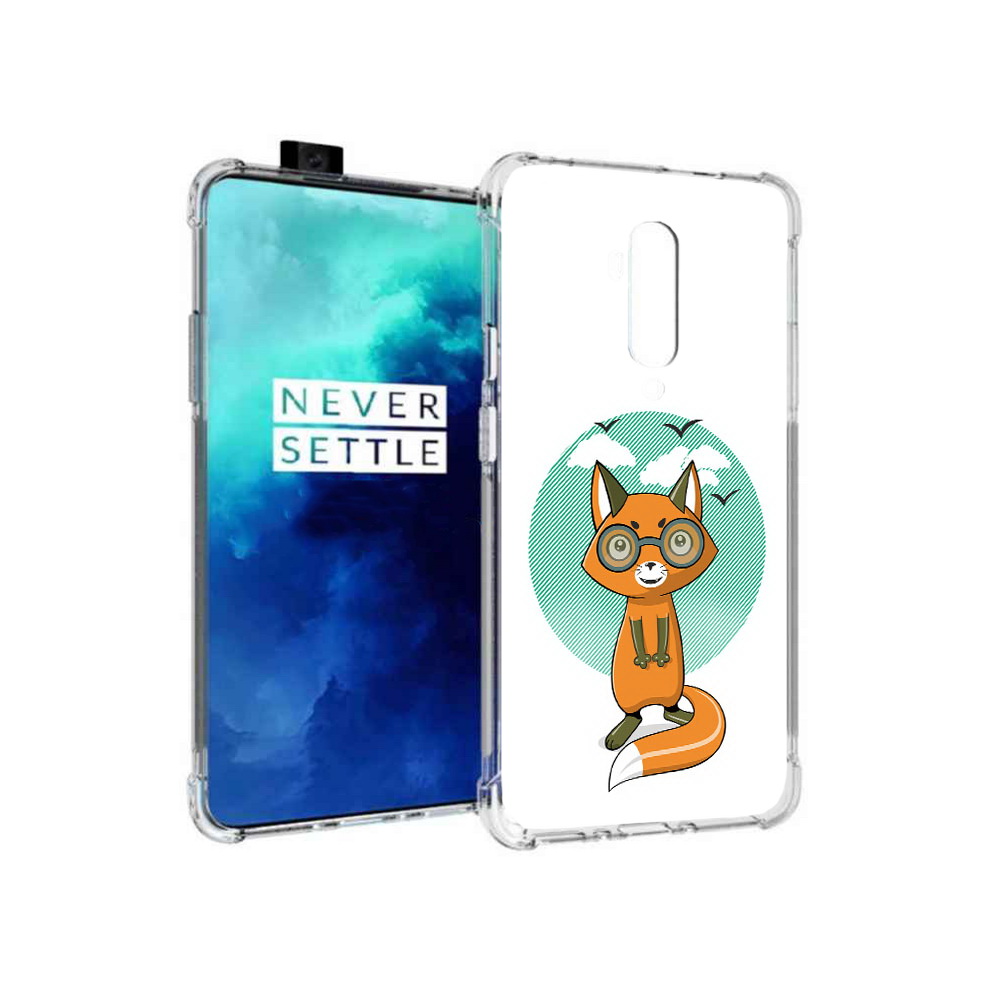 

Чехол MyPads Tocco для OnePlus 7T Pro задумчивая лиса (PT139735.142.348), Прозрачный, Tocco