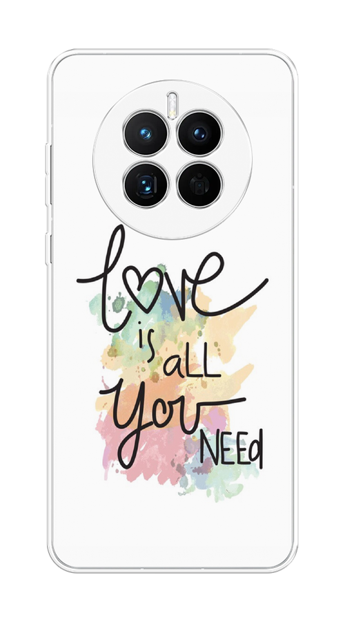 

Чехол на Huawei Mate 50 "Love is all you need", Белый;черный;зеленый, 6109850-1