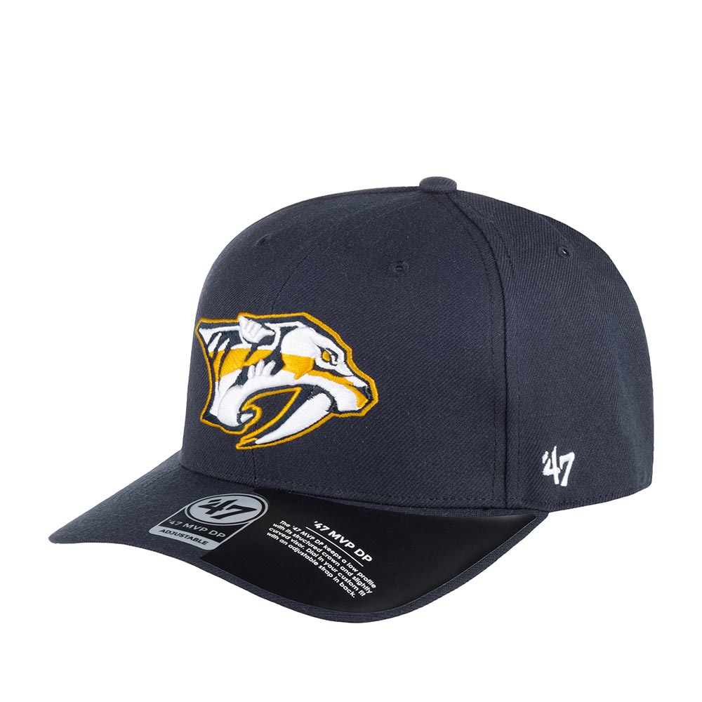 Бейсболка унисекс 47 BRAND H-CLZOE30WBP Nashville Predators NHL темно-синяя, one size синий