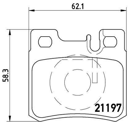 

Тормозные колодки brembo задние для Mercedes-Benz W210, W202, W124, W201, R129 P50009