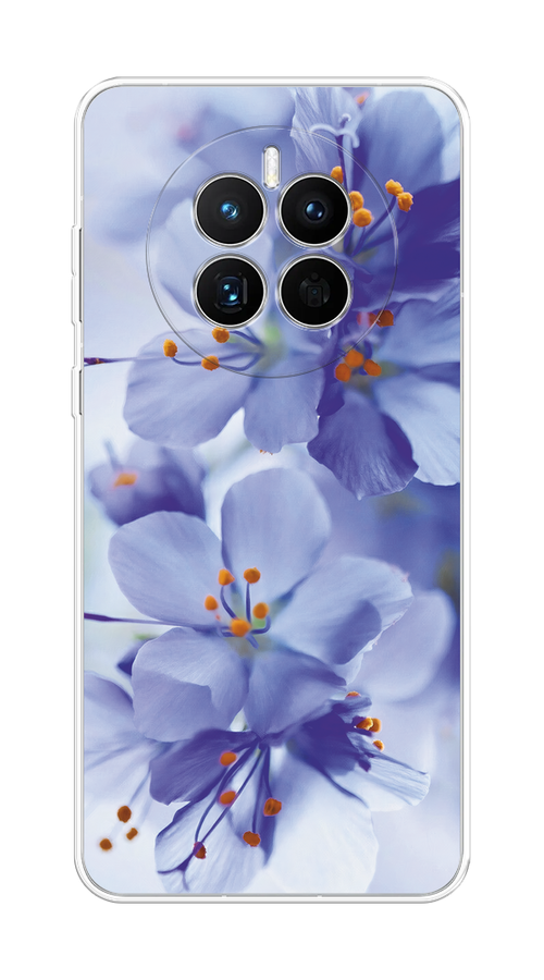 

Чехол на Huawei Mate 50 "Фиолетовые цветки", Фиолетовый;синий, 6109850-1