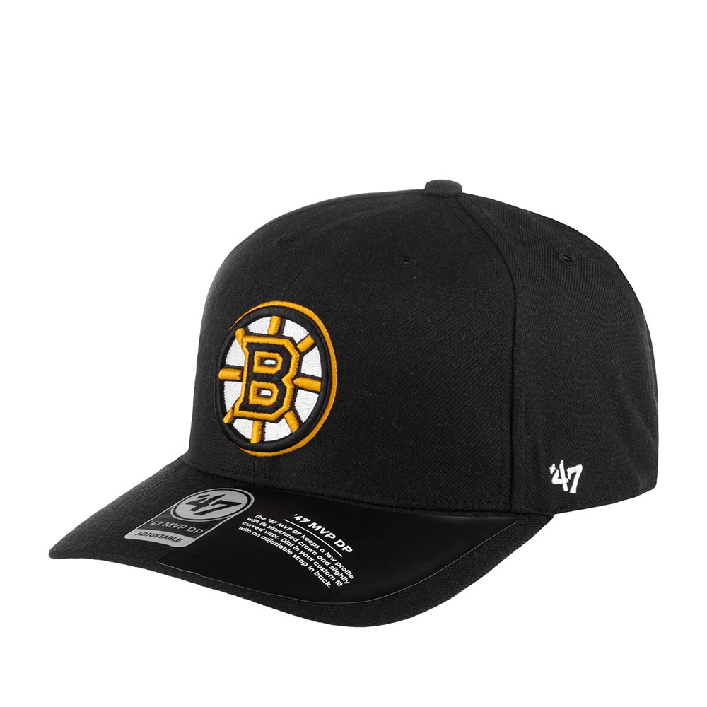 Бейсболка унисекс 47 BRAND H-CLZOE01WBP Boston Bruins NHL черная, one size