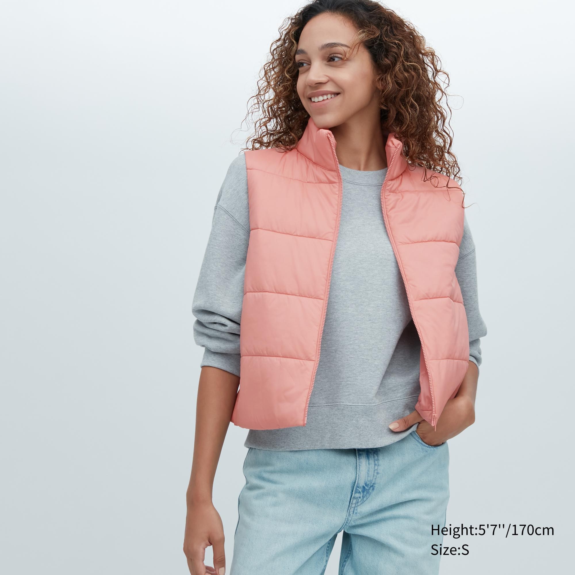 Утепленный жилет женский UNIQLO 457106COL11 розовый S (доставка из-за рубежа)