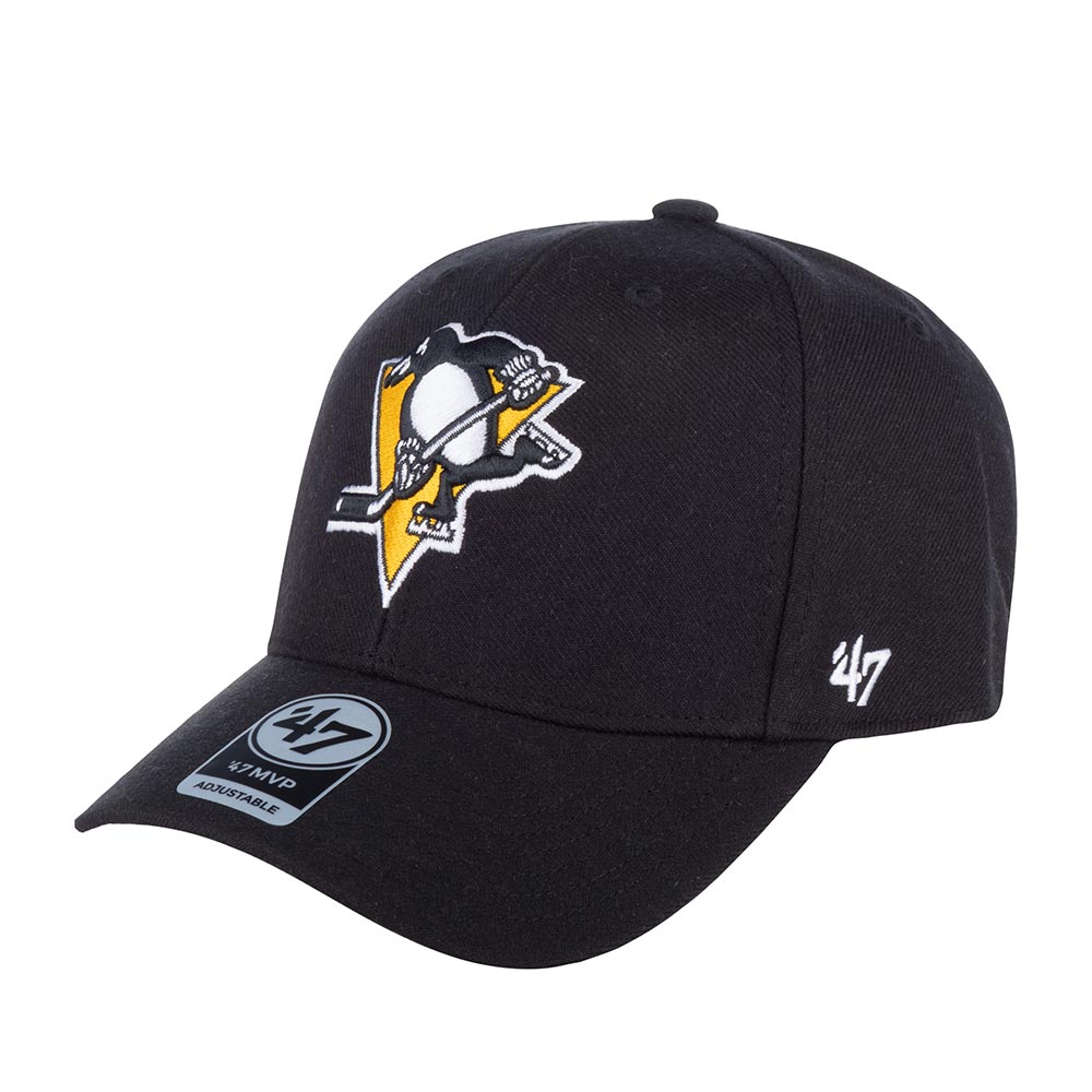 Бейсболка унисекс 47 BRAND H-MVP15WBV Pittsburgh Penguins NHL черная, one size