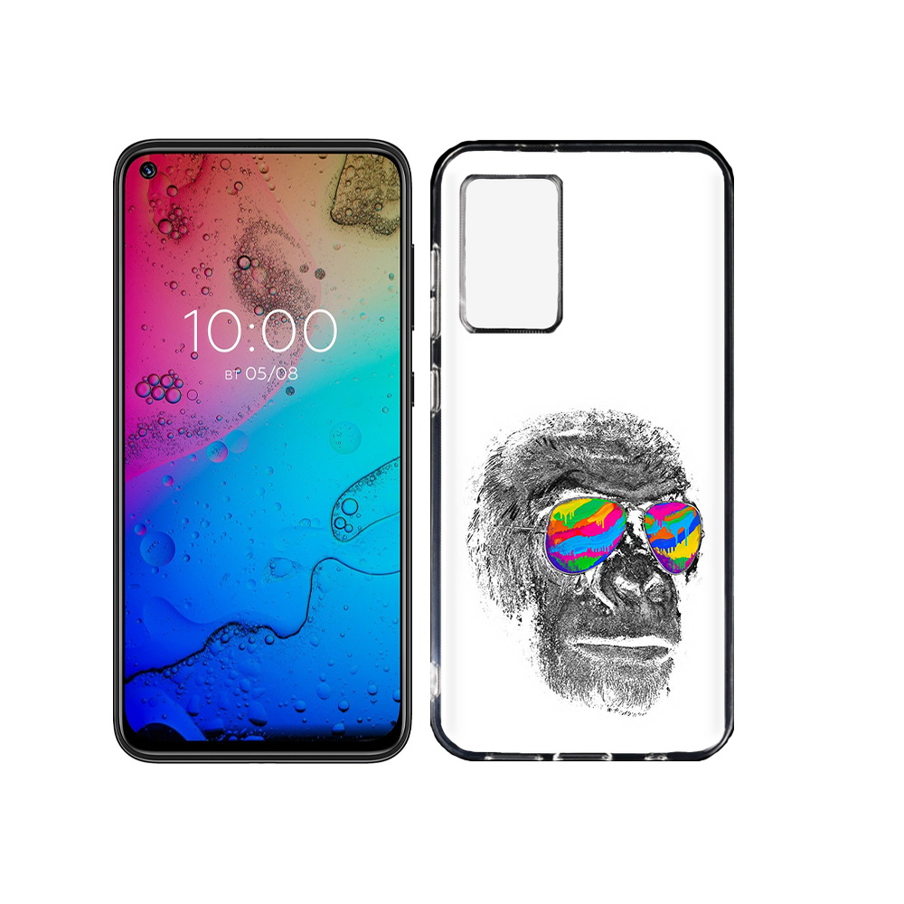 

Чехол MyPads Tocco для BQ Aurora крутая обезьяна в очках, Прозрачный, Tocco