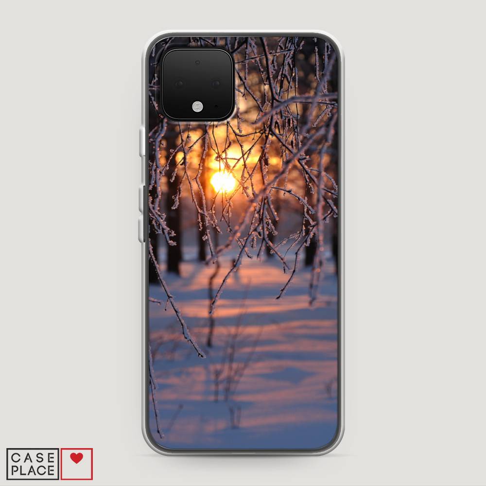 

Чехол на Google Pixel 4 "Зима 7", Оранжевый;розовый;черный, 270250-2