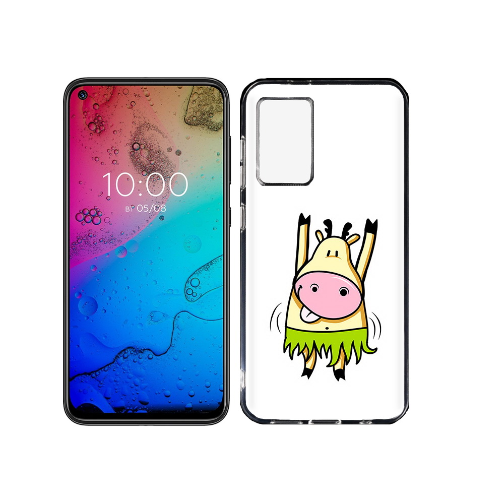 

Чехол MyPads Tocco для BQ Aurora Веселая корова, Прозрачный, Tocco