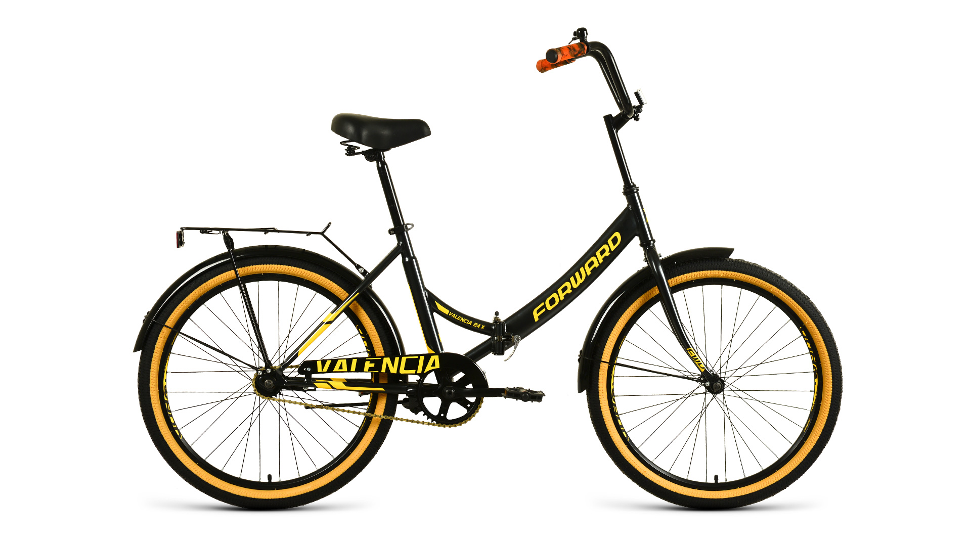 фото Велосипед forward valencia 24 x 16" черный/золотой