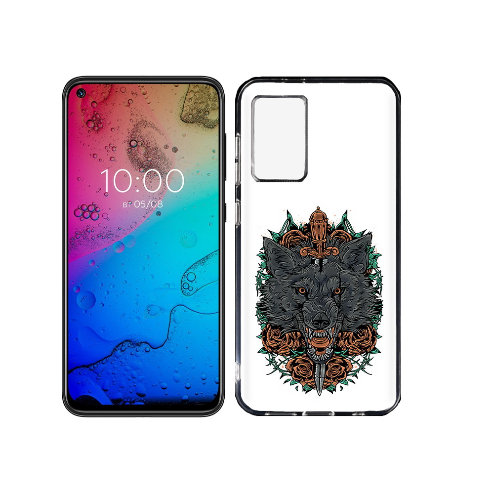 

Чехол MyPads Tocco для BQ Aurora красивый злой волк, Прозрачный, Tocco
