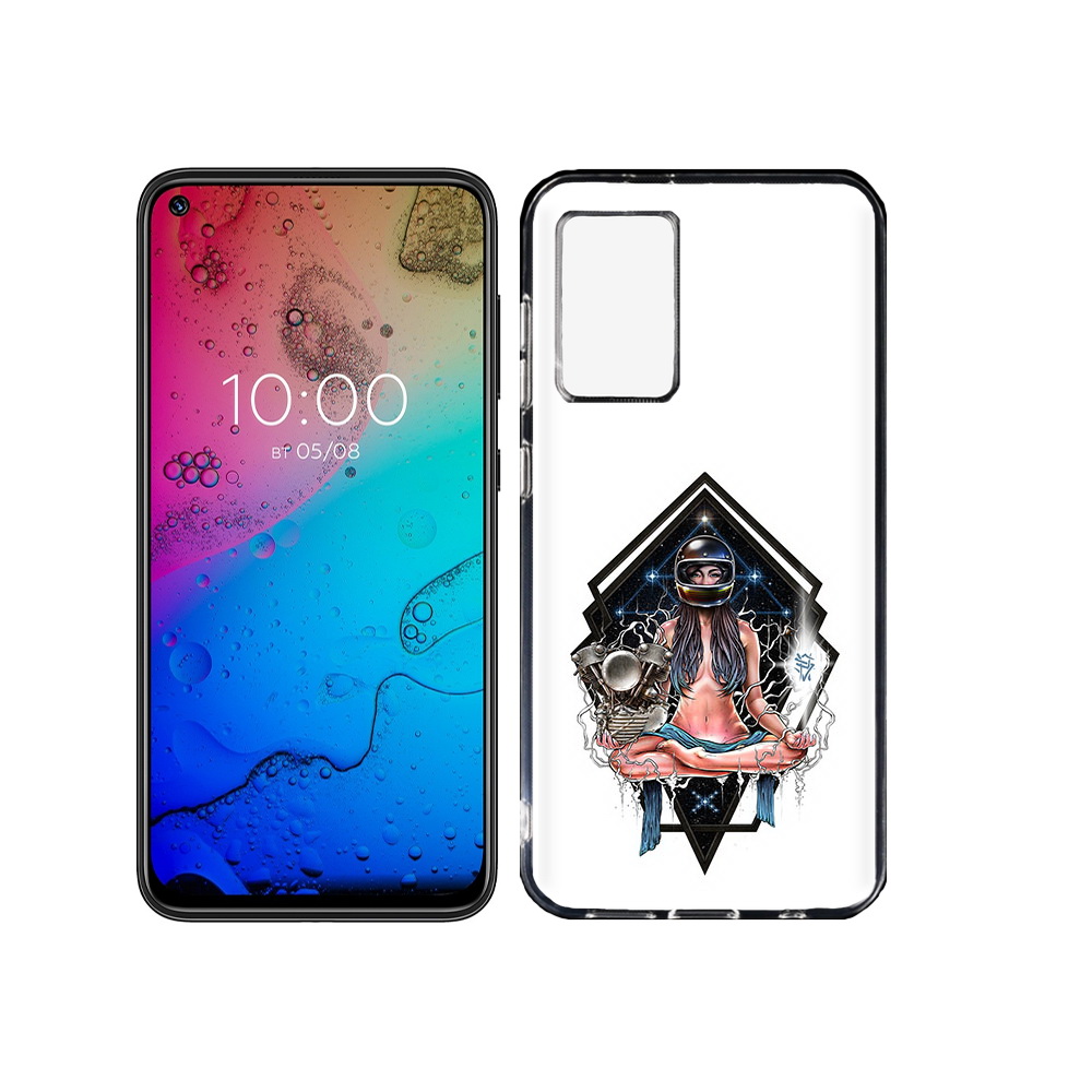 

Чехол MyPads Tocco для BQ Aurora красивая девушка в шлеме, Прозрачный, Tocco