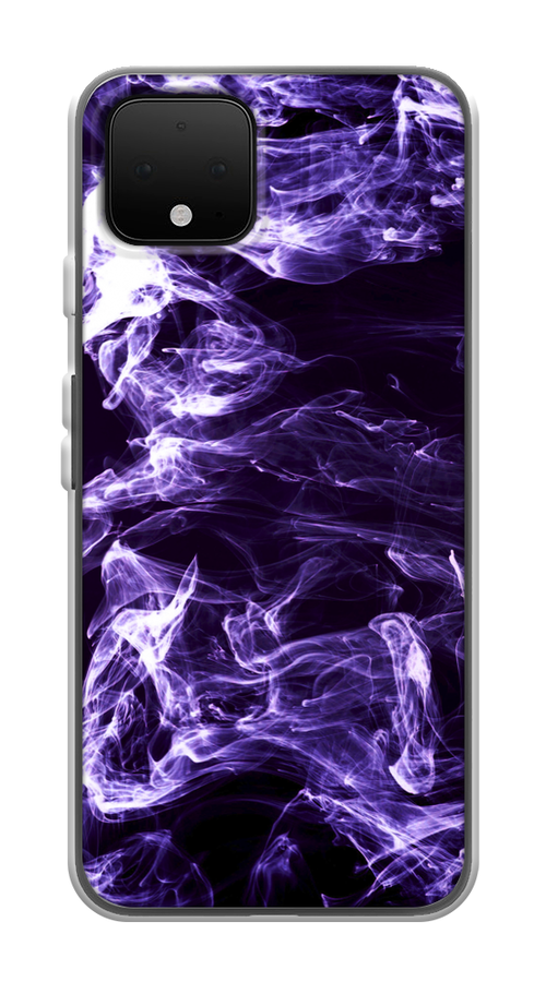 

Чехол на Google Pixel 4 "Фиолетовый дым", Фиолетовый;белый;черный, 270250-3