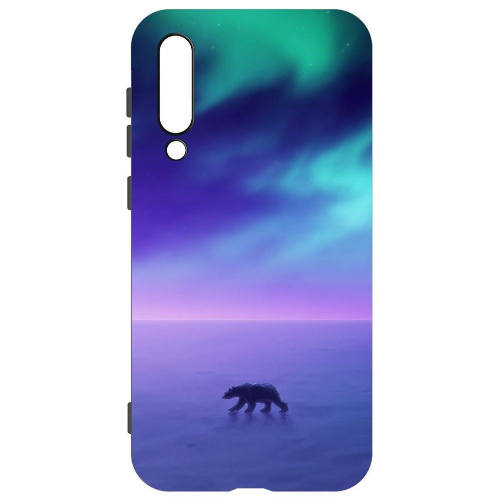 

Чехол-накладка Krutoff Софт Кейс Северное Сияние для Xiaomi Mi 9 SE черный