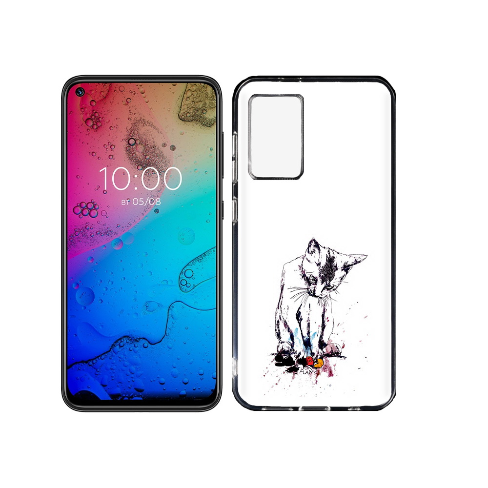 

Чехол MyPads Tocco для BQ Aurora кот и микки, Прозрачный, Tocco