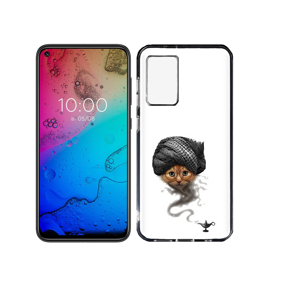 

Чехол MyPads Tocco для BQ Aurora кот джин, Прозрачный, Tocco