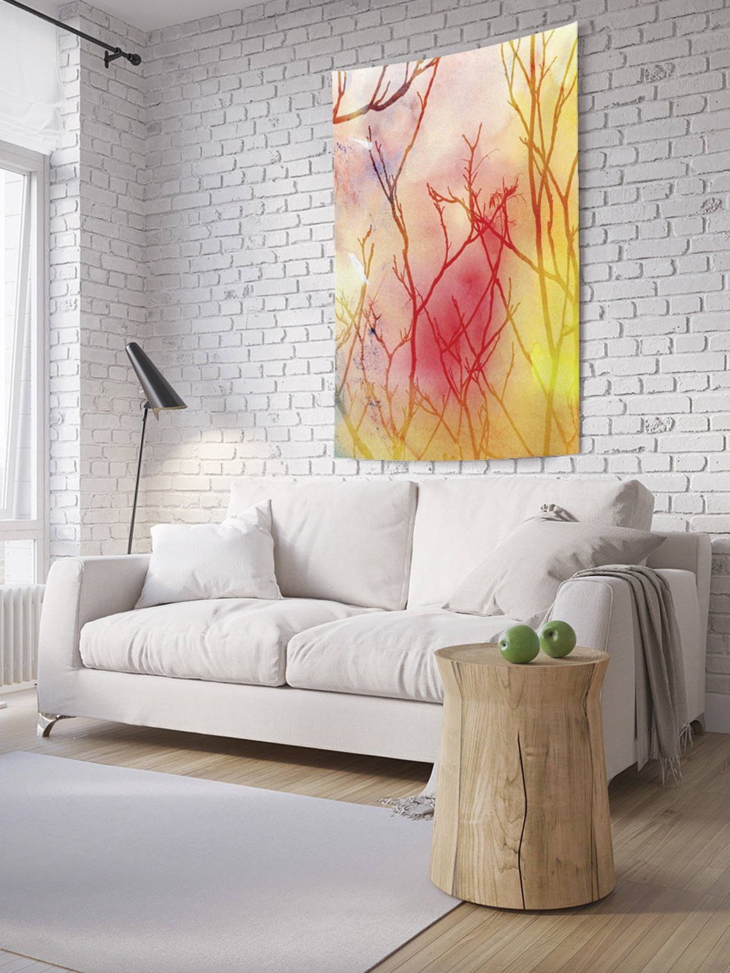 

Вертикальное фотопанно на стену JoyArty Радужные кусты 150x200 см, Радужные кусты