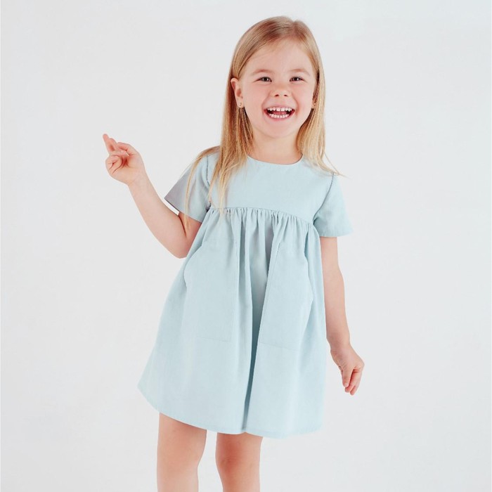 

Платье детское с карманом KAFTAN, р. 30 (98-104), мятный, Зеленый, Summer cotton KAFTAN KIDS