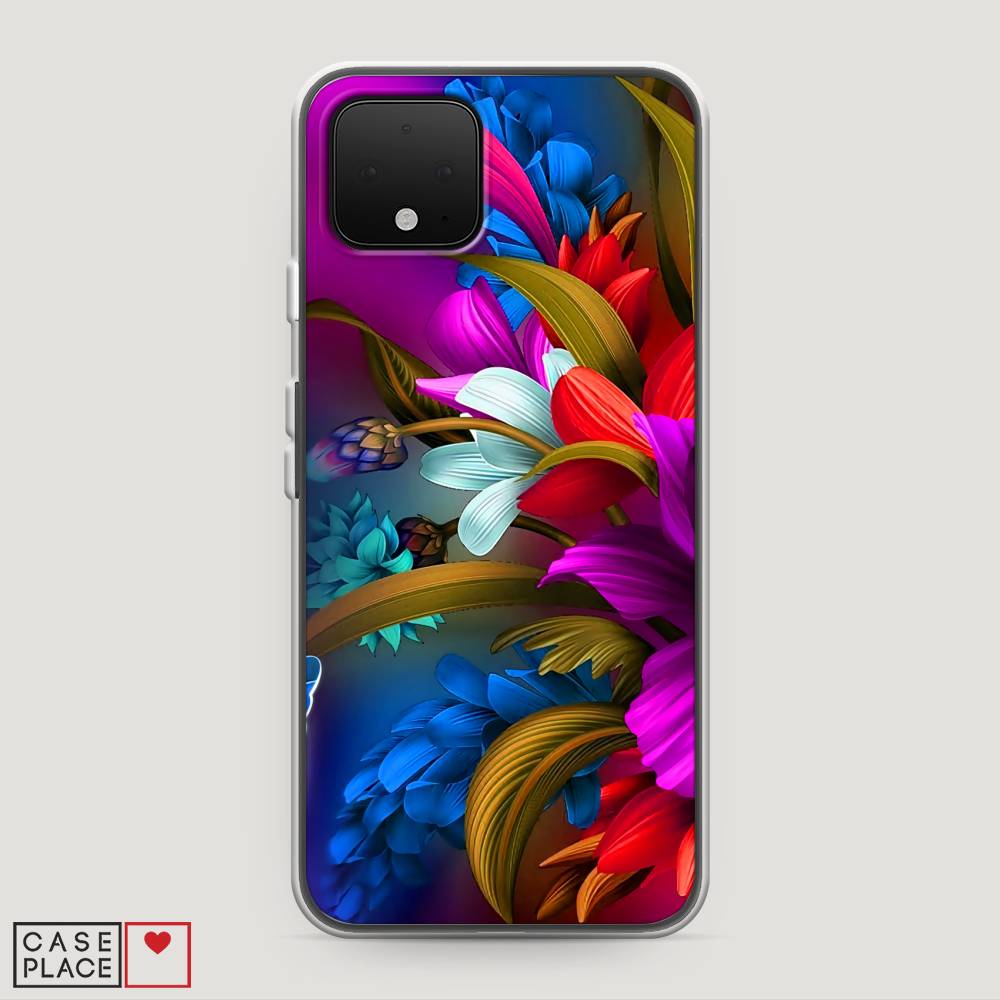 Чехол на Google Pixel 4 Фантастические цветы