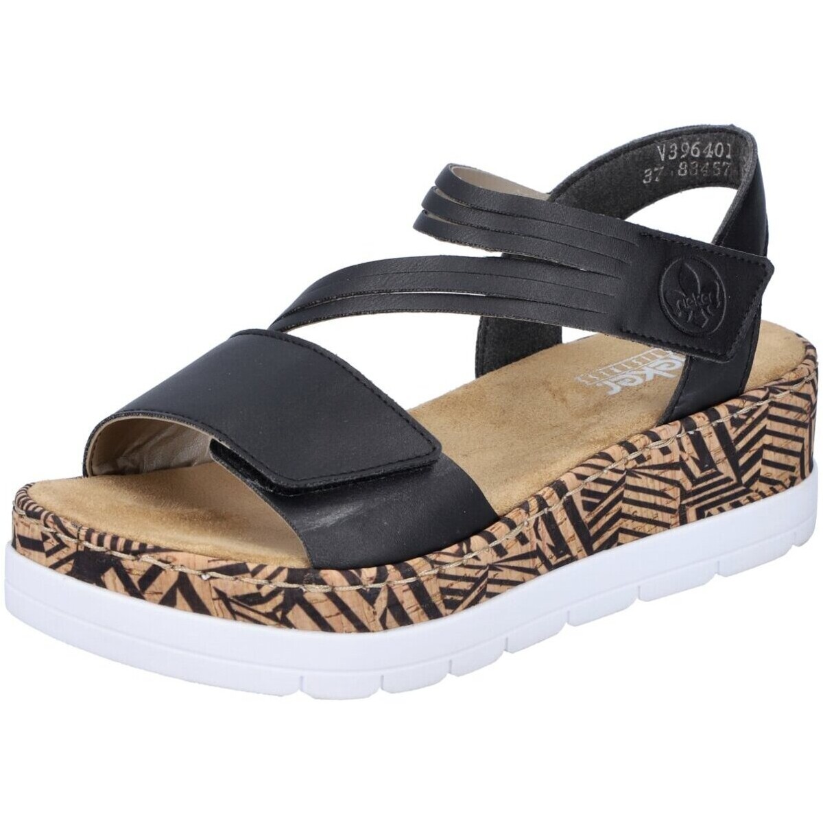 

Сандалии женские Rieker 25363460 черные 40 EU, Черный, 25363460