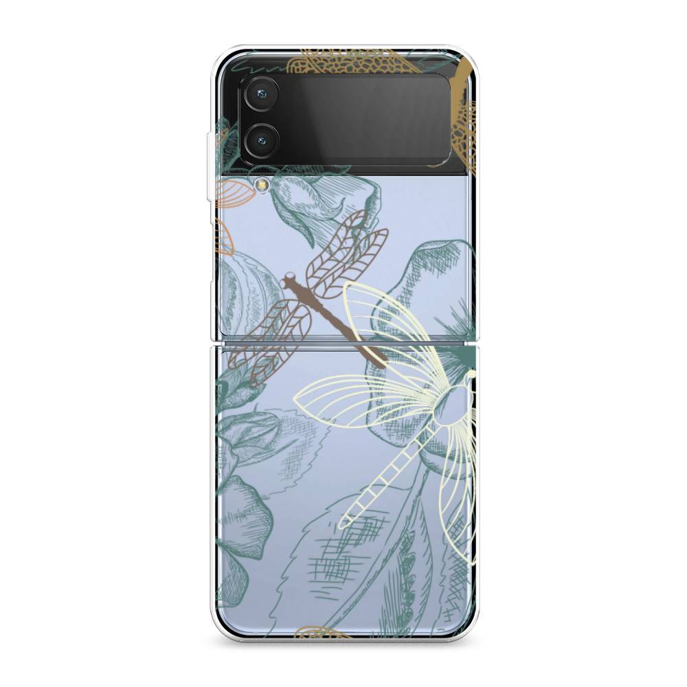 

Чехол Awog на Samsung Galaxy Z Flip 4 / Самсунг Z Flip 4 "Тени стрекоз", Разноцветный, 2106650-8