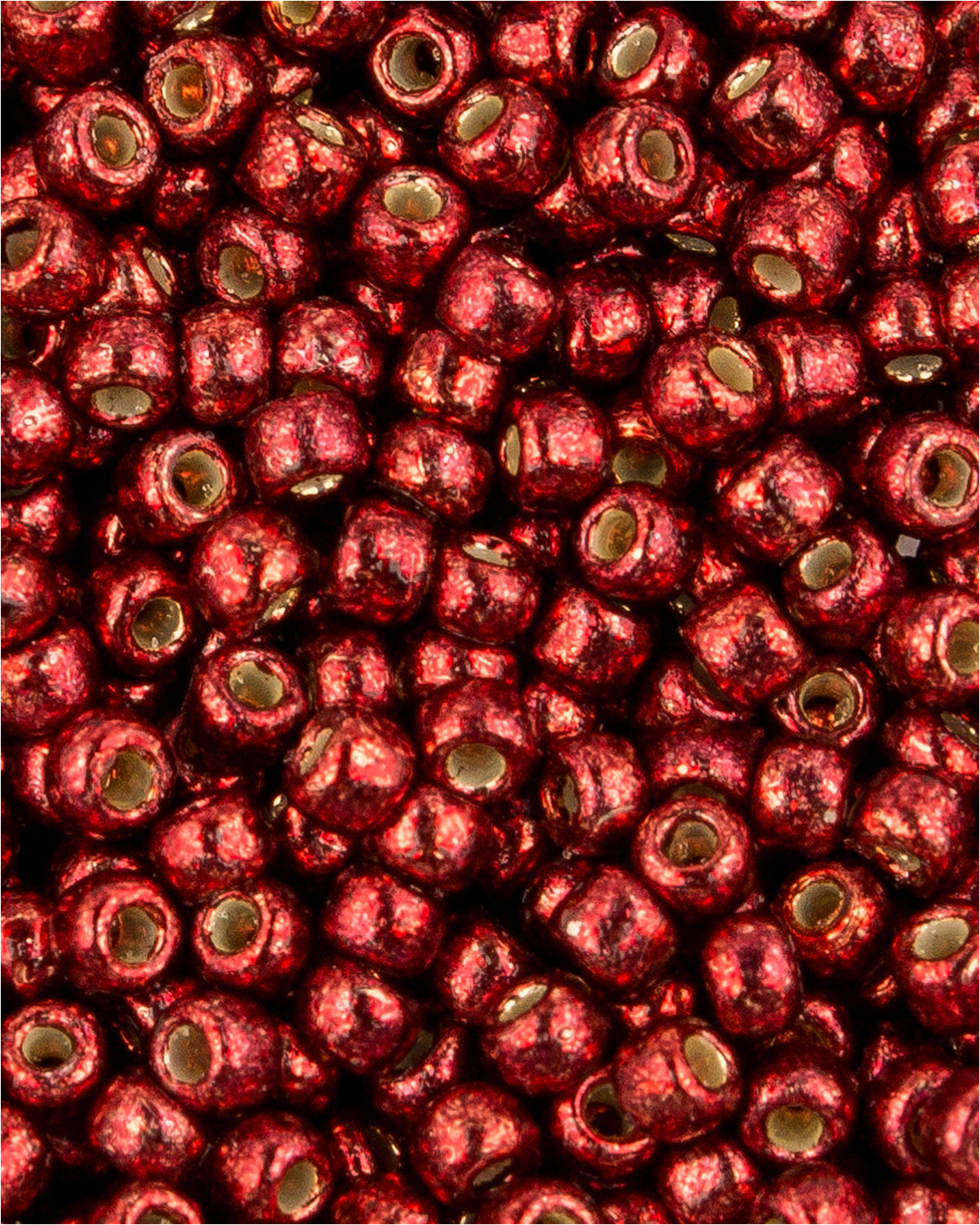 

Бисер Toho, размер 11/0, PF Гальванизированный кирпично-красный PF564, 10 гр, Разноцветный, Toho Round