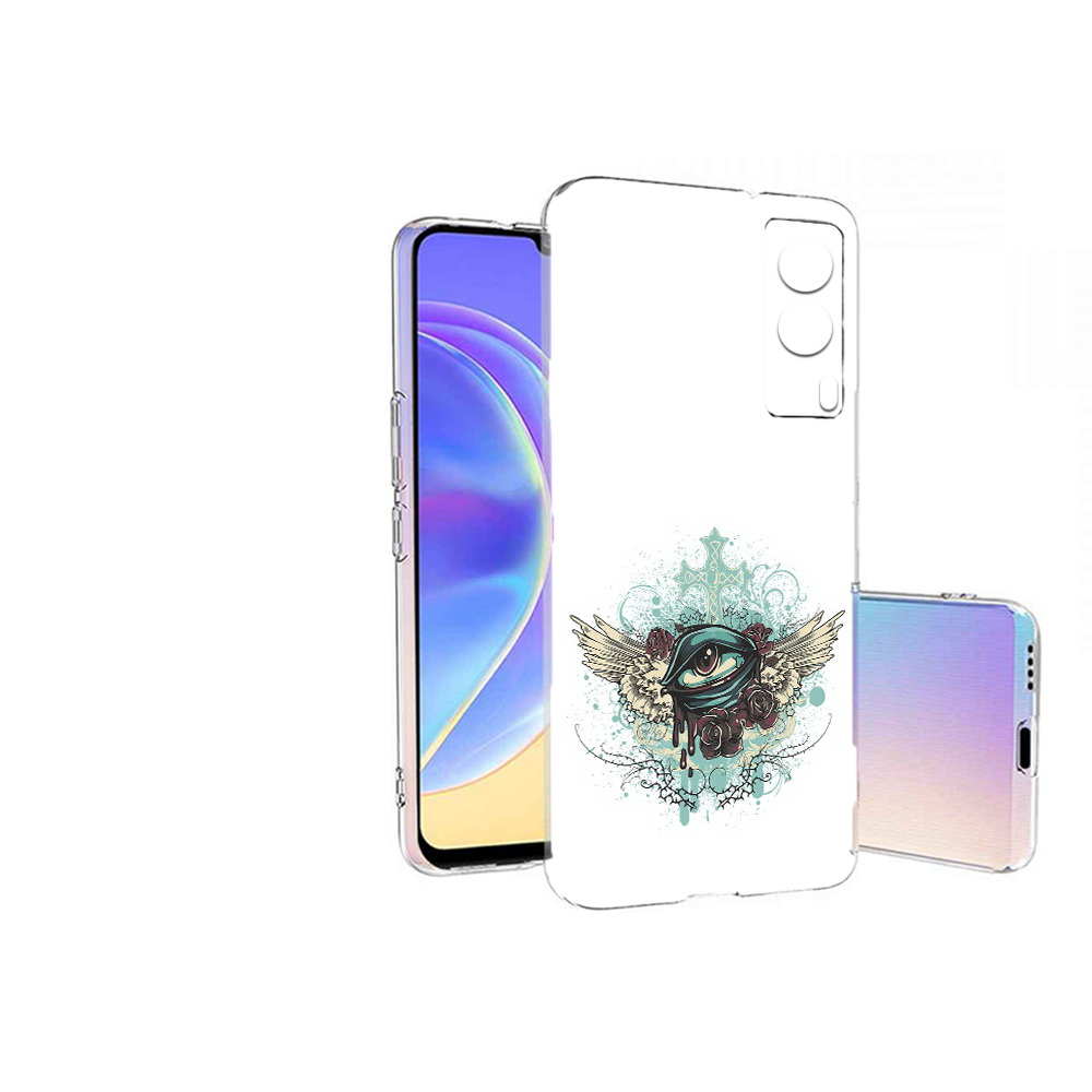 

Чехол MyPads Tocco для Vivo V21E плачущий глаз с крыльями (PT161736.380.544), Прозрачный, Tocco