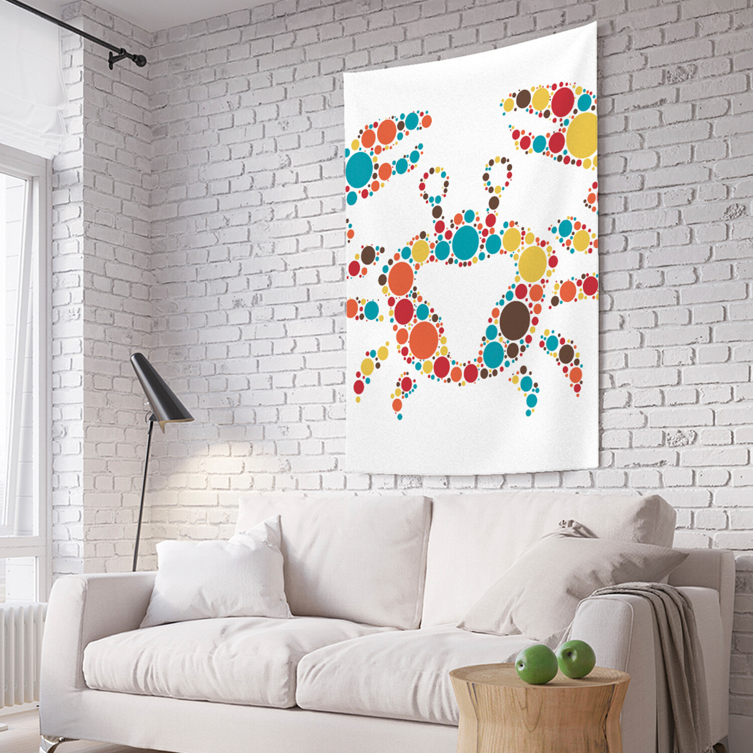 

Вертикальное фотопанно на стену JoyArty Краб из кругов 150x200 см, Краб из кругов