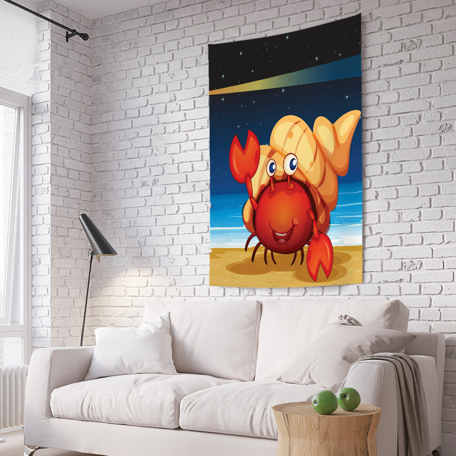 

Вертикальное фотопанно на стену JoyArty Рак отшельник и маяк 150x200 см, Рак отшельник и маяк