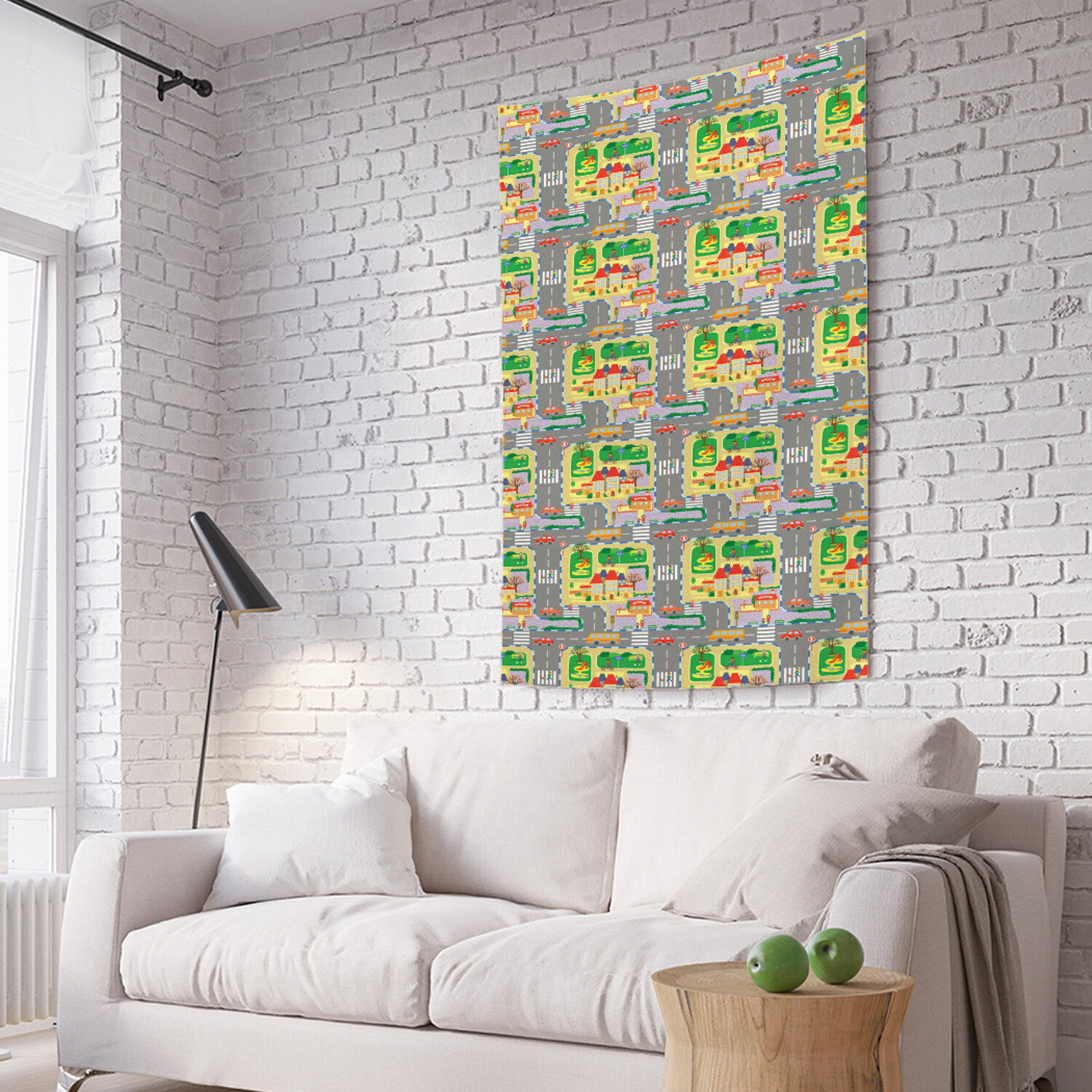 

Вертикальное фотопанно на стену JoyArty Дорога и пешеходы 150x200 см, Дорога и пешеходы