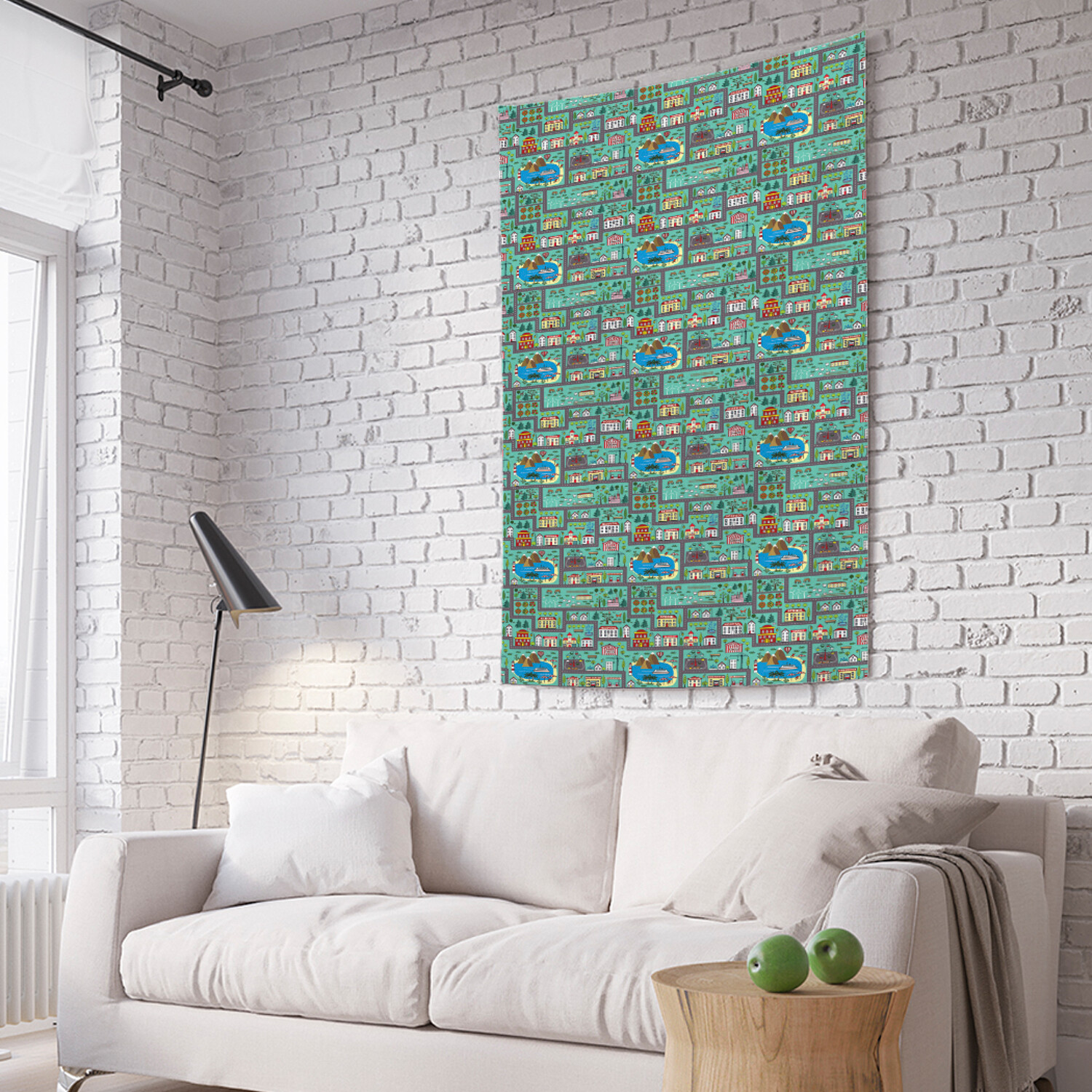 

Вертикальное фотопанно на стену JoyArty Дорога к маяку 150x200 см, Дорога к маяку